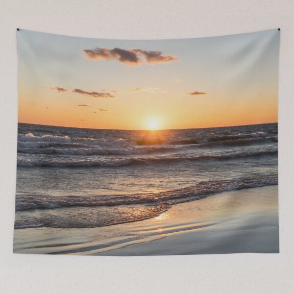 Item preview, Resplendent Sunset with Waves - Lorraine Bay on Lake Erie North Shore designed and sold by Georgia Mizuleva.
