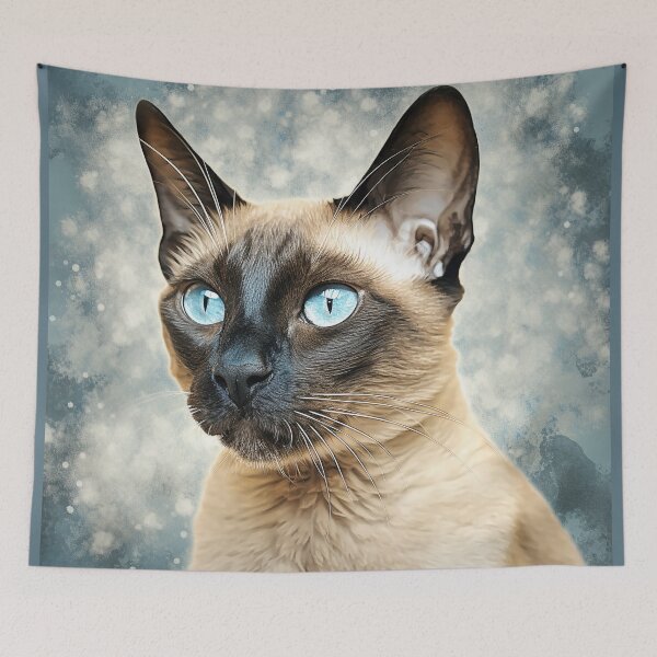 Item preview, Portrait of a Seal Point Siamese Cat designed and sold by Elisabeth Lucas.