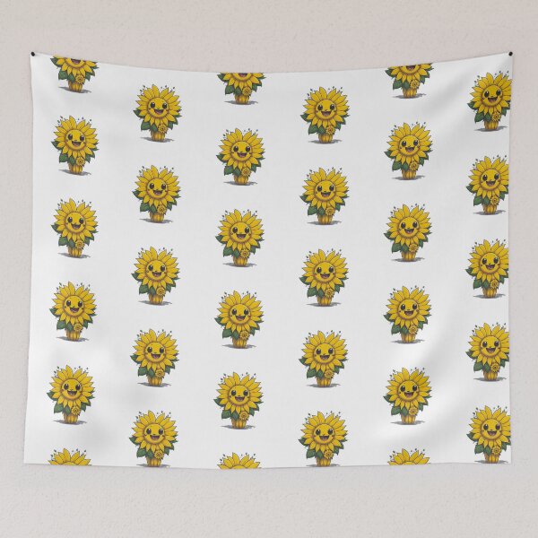 Item preview, Smiling sunflower flower. designed and sold by BaliamShop.
