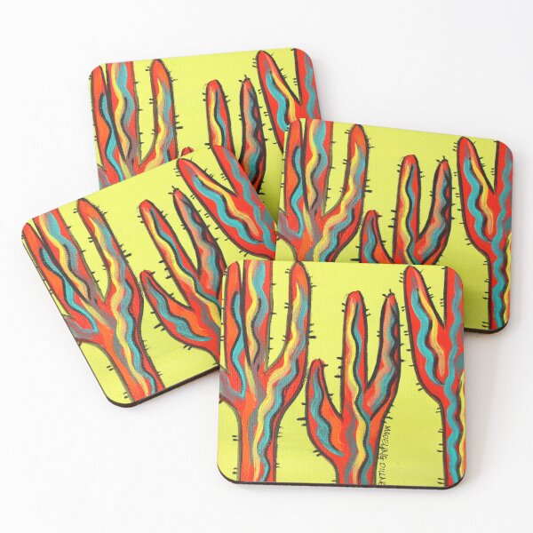 Item preview, Saguaro Salutations Highlighter Yellow designed and sold by Mad World Art Ltd. Co..