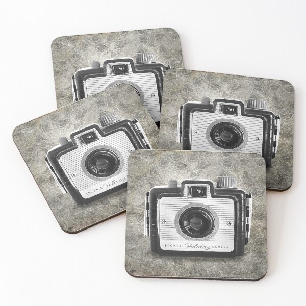 Item preview, Retro Brownie Holiday Camera - Vintage Black and White designed and sold by Retro Art Factory.