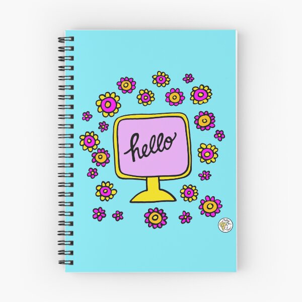 Item preview, Hello monitor tv peace flowerpower design 04 designed and sold by mellowdays.