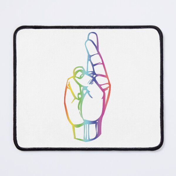 Item preview, "R" American Sign Language ASL Rainbow designed and sold by meganohm.