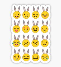 Funny Easter Egg Emoji T-shirt, Easter T-Shirts Sticker