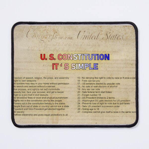 Item preview, US Constitution It's Simple designed and sold by ZepoPublishing.