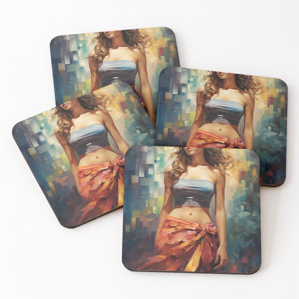 Aperçu de l'œuvre Élégance kaléidoscopique : une symphonie de couleurs et de grâce créée et vendue par oanaunciuleanu.