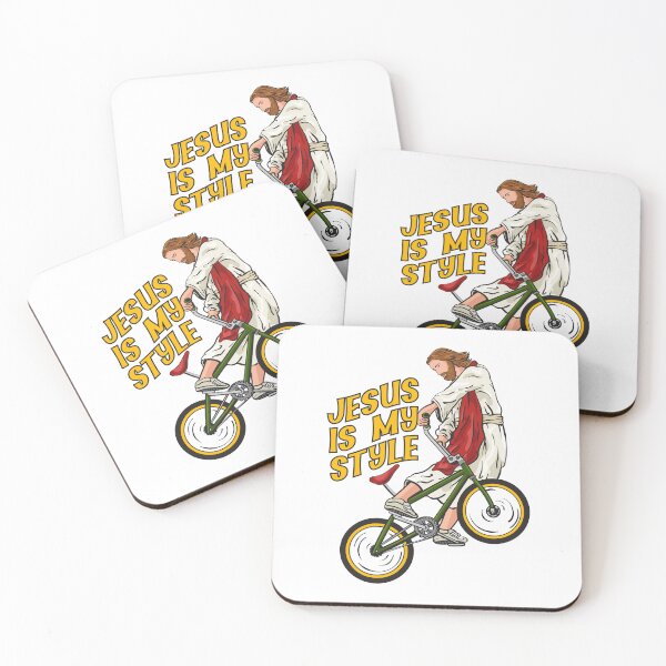 Item preview, Christ on a bicycle - BMX Jesus designed and sold by ChristlikeMerch.