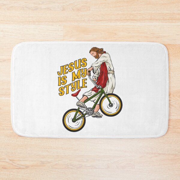 Item preview, Christ on a bicycle - BMX Jesus designed and sold by ChristlikeMerch.