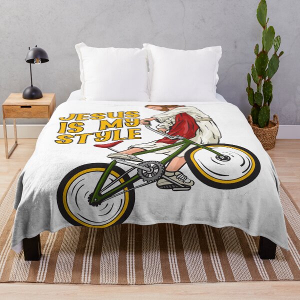 Item preview, Christ on a bicycle - BMX Jesus designed and sold by ChristlikeMerch.