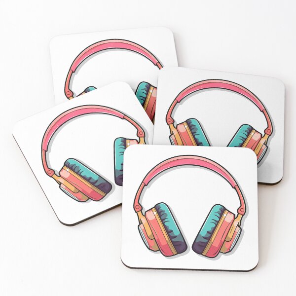 Item preview, Retro Headphones - Pink designed and sold by Aussygypsy09.