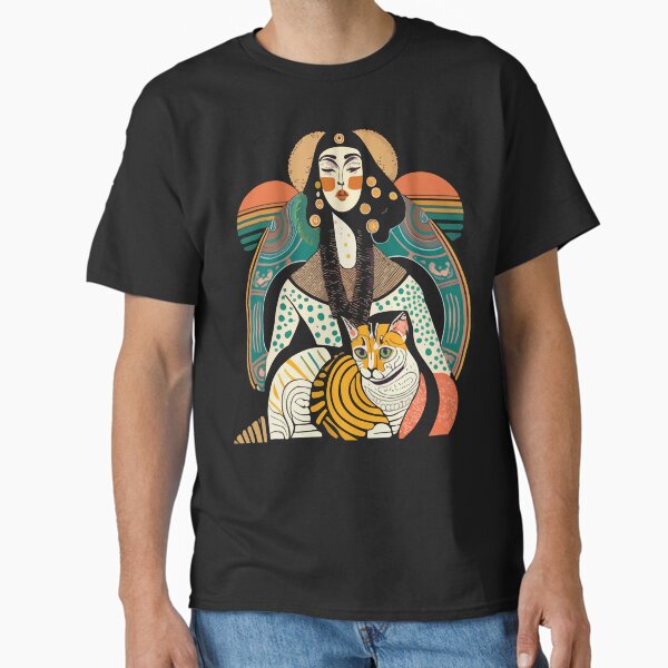 Item preview, Woman in the style of Gustav Klimt designed and sold by CatCoconut-Art.