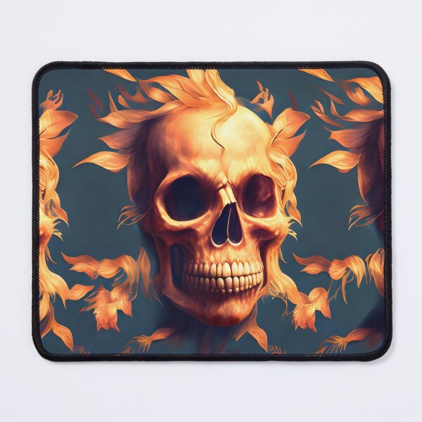 Item preview, Skull and Leaf Pattern designed and sold by Indie-Chille.