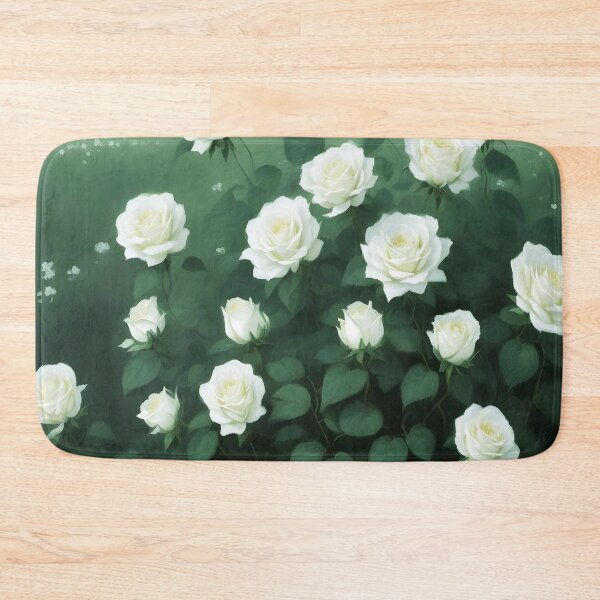 Item preview, Bush of White Roses Painting designed and sold by celartinspire.