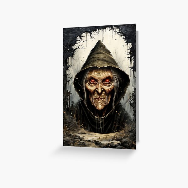 Item preview, Old Witch Creepy Halloween Hag designed and sold by Sturdust.