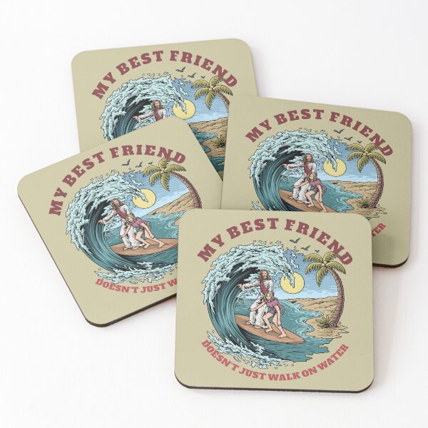 Item preview, Jesus And Woman Surfing designed and sold by ChristlikeMerch.
