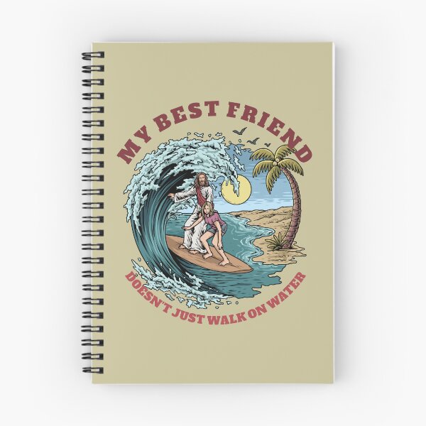 Item preview, Jesus And Woman Surfing designed and sold by ChristlikeMerch.
