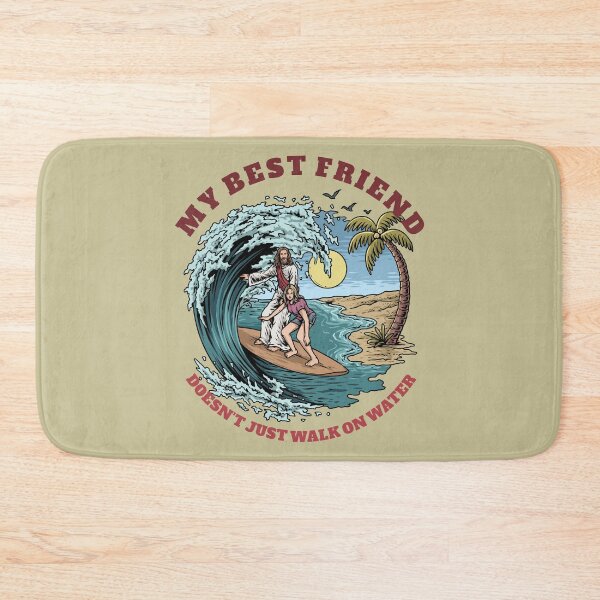 Item preview, Jesus And Woman Surfing designed and sold by ChristlikeMerch.