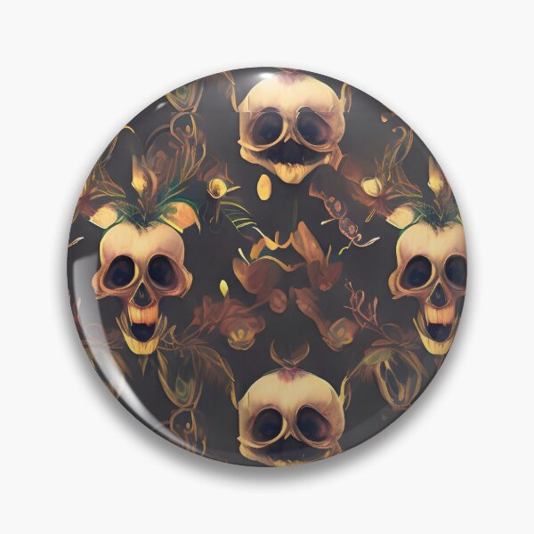 Item preview, Halloween Skull Pattern designed and sold by Indie-Chille.