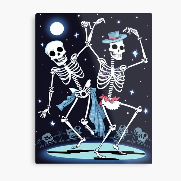 Skeleton Dance Wall Art for Sale | Redbubble