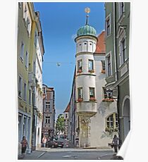 A street in Regensburg Poster