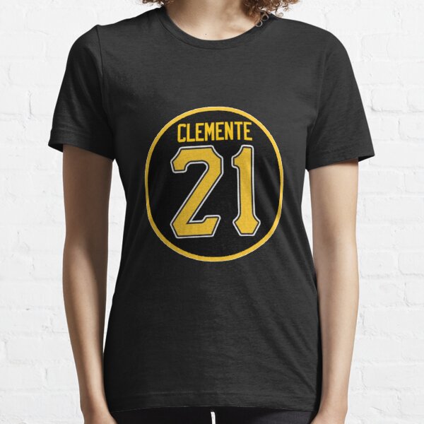 Roberto Clemente Pittsburgh Pirates Majestic Gold Name & Number T-shirt