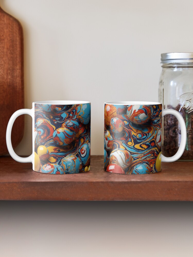 Coffee Mug, Marbles Covered in Paint designed and sold by DJALCHEMY