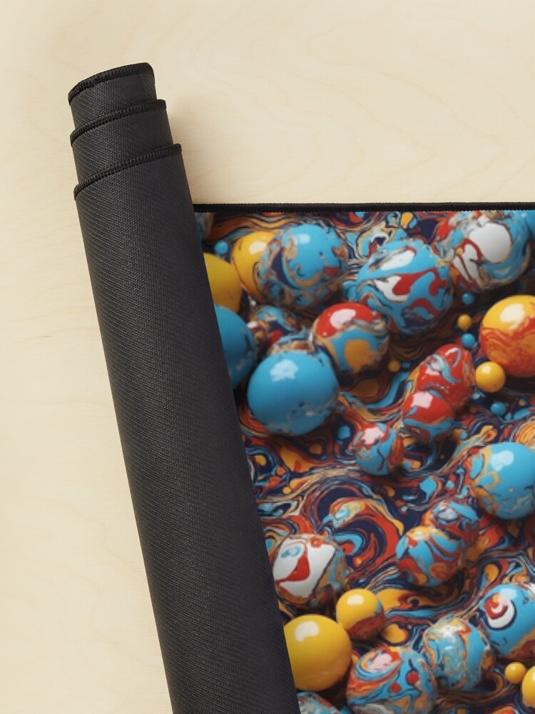 Thumbnail 2 of 5, Mouse Pad, Marbles Covered in Paint designed and sold by DJALCHEMY.