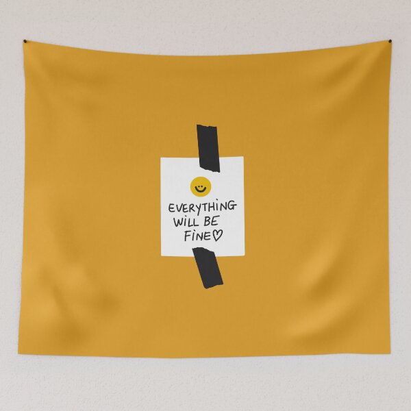 Item preview, Everything will be Fine Smiley Face designed and sold by sleepycharis.