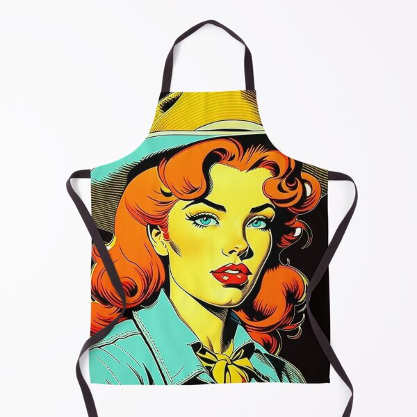 Item preview, Glamorous Redhead Cowgirl Curly Hair designed and sold by JimNEmDesigns.