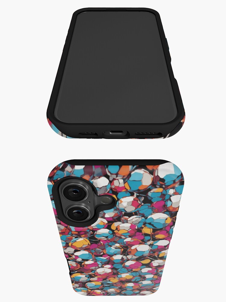 Thumbnail 3 of 4, iPhone Case, Colorful Abstract Spheres designed and sold by DJALCHEMY.