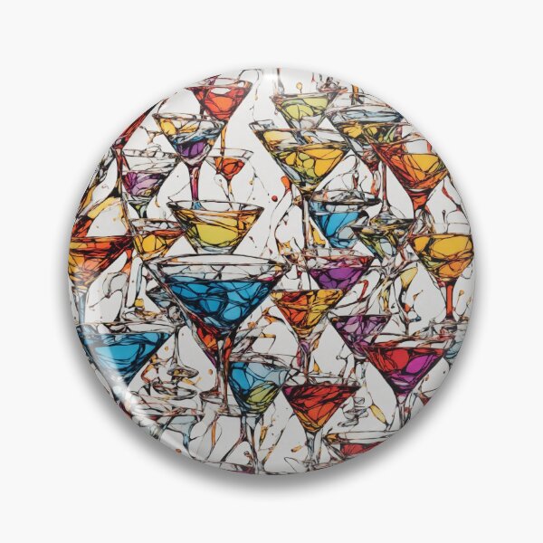 Artikelvorschau, Bunte abstrakte Martini-Gläser entworfen und verkauft von DJALCHEMY.