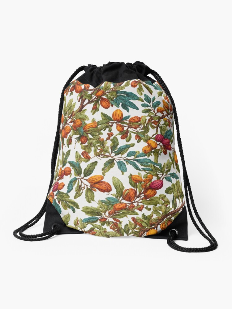 Thumbnail 1 of 3, Drawstring Bag, Abstract Pecan Tree pattern designed and sold by DJALCHEMY.