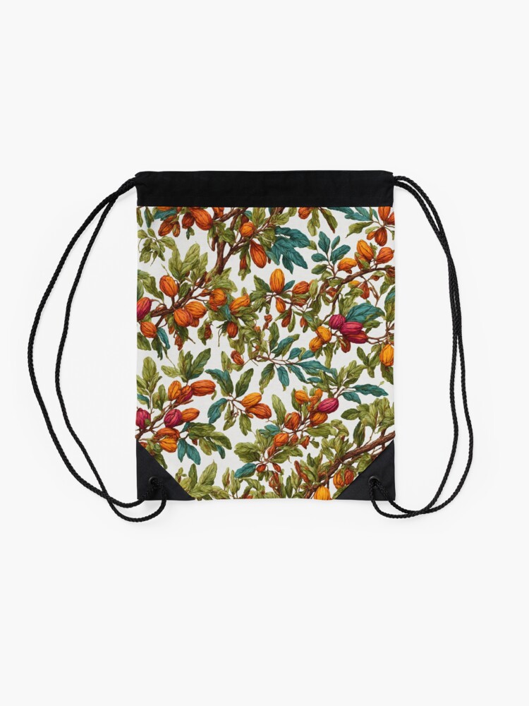 Thumbnail 2 of 3, Drawstring Bag, Abstract Pecan Tree pattern designed and sold by DJALCHEMY.
