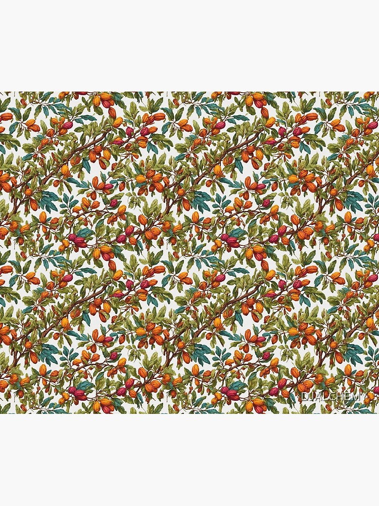 Thumbnail 6 of 6, Throw Blanket, Abstract Pecan Tree pattern designed and sold by DJALCHEMY.