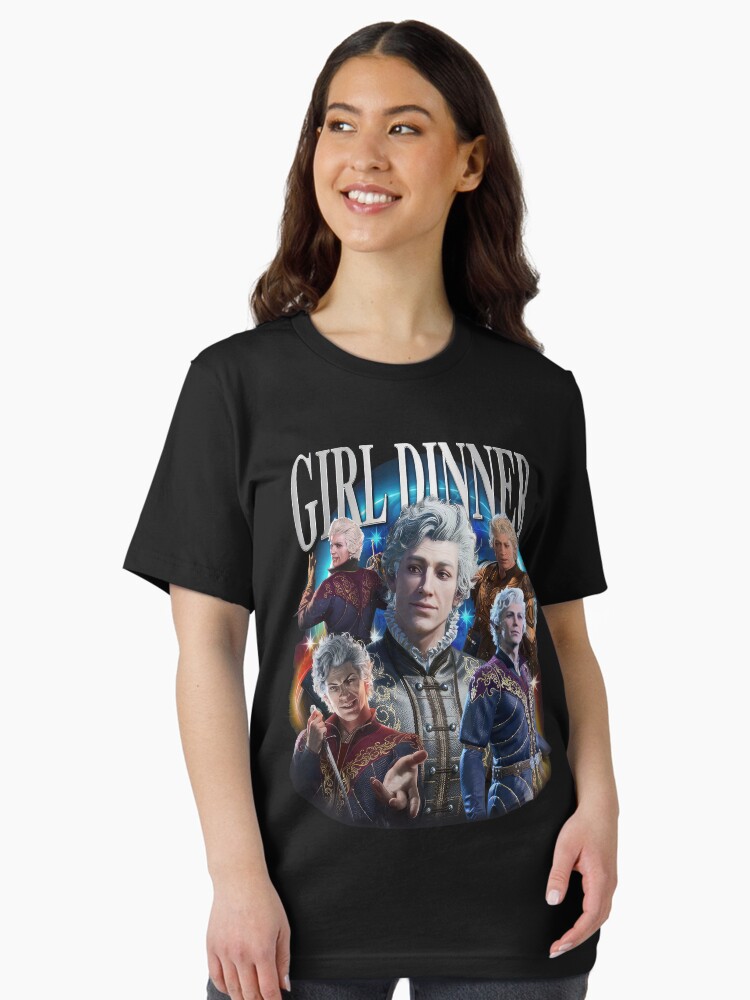 Thumbnail 2 of 7, Essential T-Shirt, Vintage Retro Astarion Girl Dinner designed and sold by PateComPetiti.