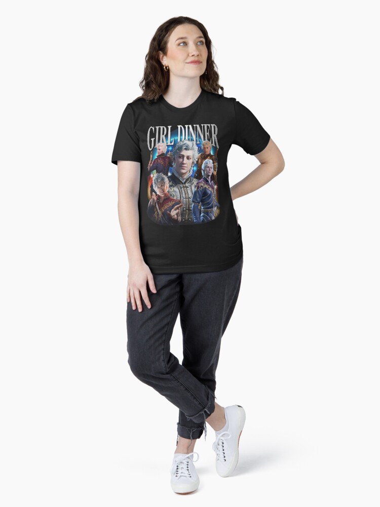 Thumbnail 4 of 7, Essential T-Shirt, Vintage Retro Astarion Girl Dinner designed and sold by PateComPetiti.