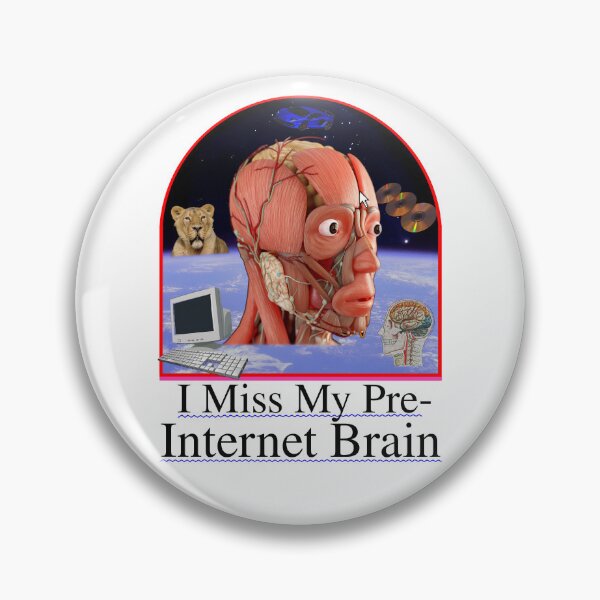 Item preview, I Miss My Pre Internet Brain - Retro 90's Y2K 2000's Textbook Style Design designed and sold by blueversion.