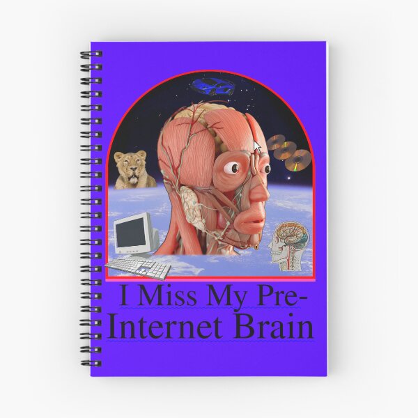 Item preview, I Miss My Pre Internet Brain - Retro 90's Y2K 2000's Textbook Style Design designed and sold by blueversion.