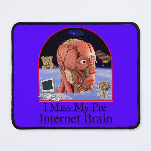 Item preview, I Miss My Pre Internet Brain - Retro 90's Y2K 2000's Textbook Style Design designed and sold by blueversion.