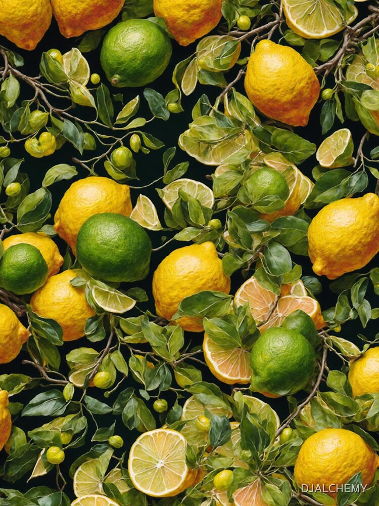 Thumbnail 4 of 4, iPhone Case, Lemons and Limes pattern designed and sold by DJALCHEMY.