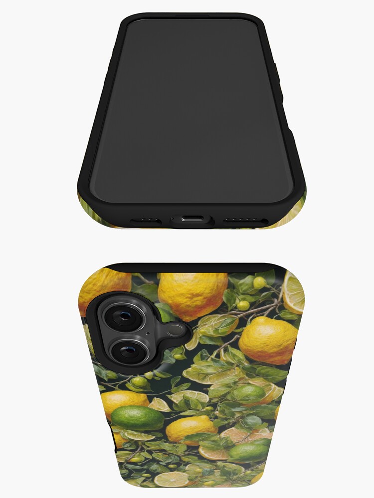 Thumbnail 3 of 4, iPhone Case, Lemons and Limes pattern designed and sold by DJALCHEMY.