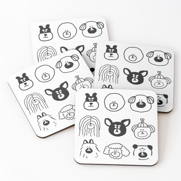 Item preview, Cute Line Dogs and Puppies  designed and sold by sleepycharis.