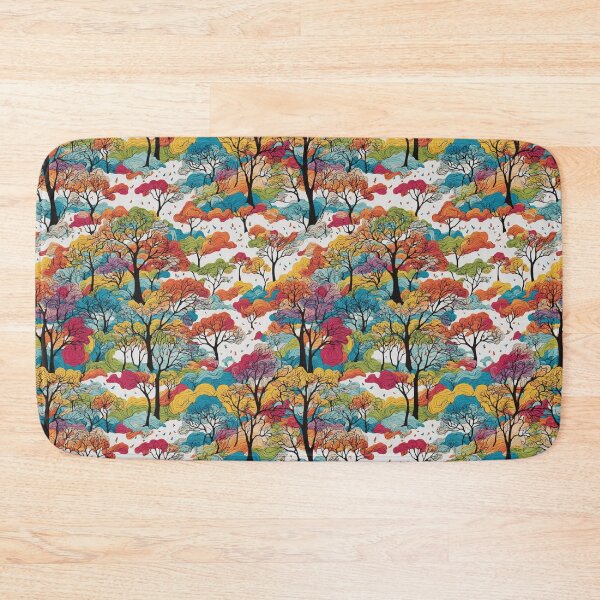 Item preview, Colorful Trees pattern designed and sold by DJALCHEMY.