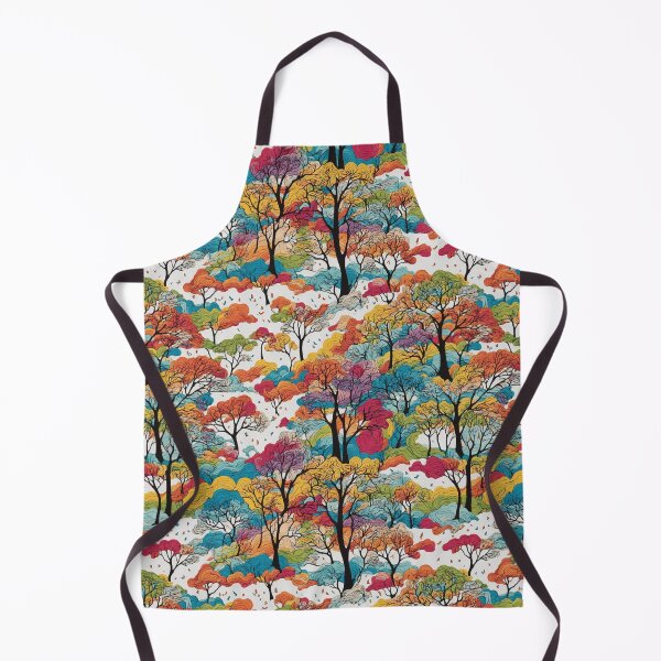 Item preview, Colorful Trees pattern designed and sold by DJALCHEMY.