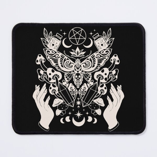Item preview, Dark Celestial Witchy Magic Moon Phases Luna Moth designed and sold by HayleeDesigns.