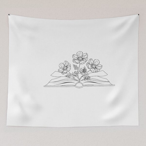 Item preview, Open Book With Flowers designed and sold by DESIGNERSSHOPP.