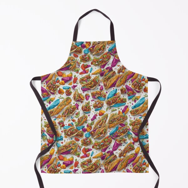 Item preview, Tacos & Peppers pattern designed and sold by DJALCHEMY.