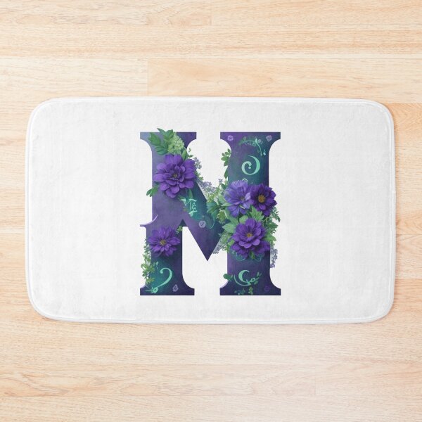 Item preview, Letter M art floral designed and sold by Kodchaporn-P.