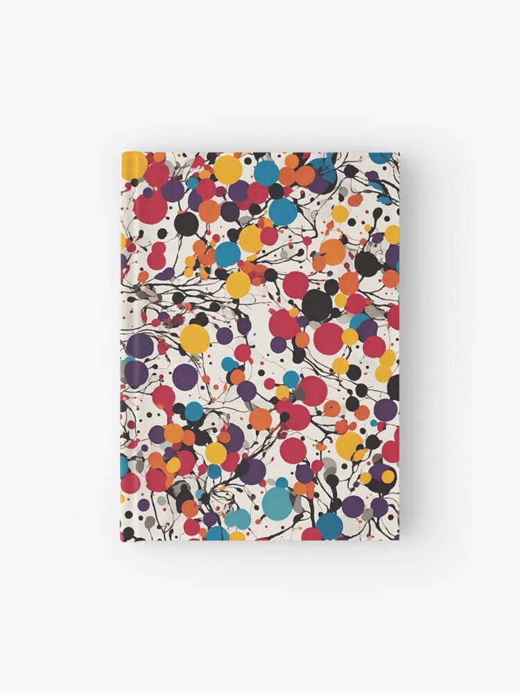 Thumbnail 1 of 3, Journal, Colorful Dots and Lines pattern designed and sold by DJALCHEMY.
