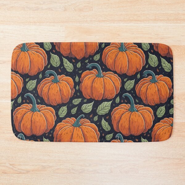 Item preview, Harvest Harmony: Whimsical Pumpkin Pattern designed and sold by TheHandanShop.